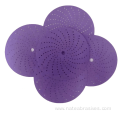 Purple Film Hook And Loop Wood Sandpaper Disc